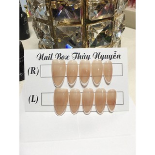 Nailbox móng úp thiết kê thạch nul kèm keo dũa nail