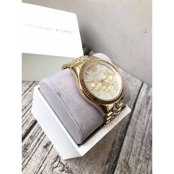 Đồng hồ nam cao cấp Michael Kors Lexington Men's Watch MK8579, đồng hồ nam dây thép không gỉ - máy pin - size 44mm - Aut