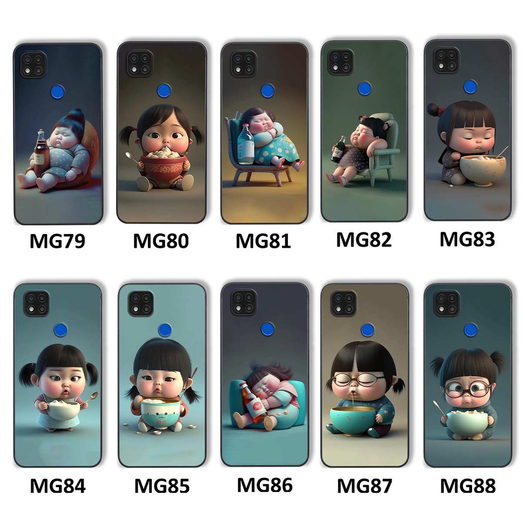 Ốp lưng Xiaomi Redmi 9C hình cô bé béo, mập xinh, cute đáng yêu