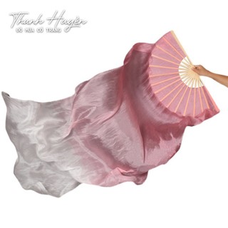Quạt lụa, quạt cầm tay dài múa cổ trang - đồ múa cổ trang thanh huyền