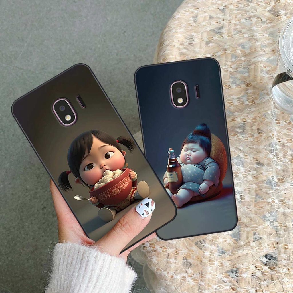 Ốp lưng Samsung J4 2018 hình cô bé béo, mập xinh, cute đáng yêu