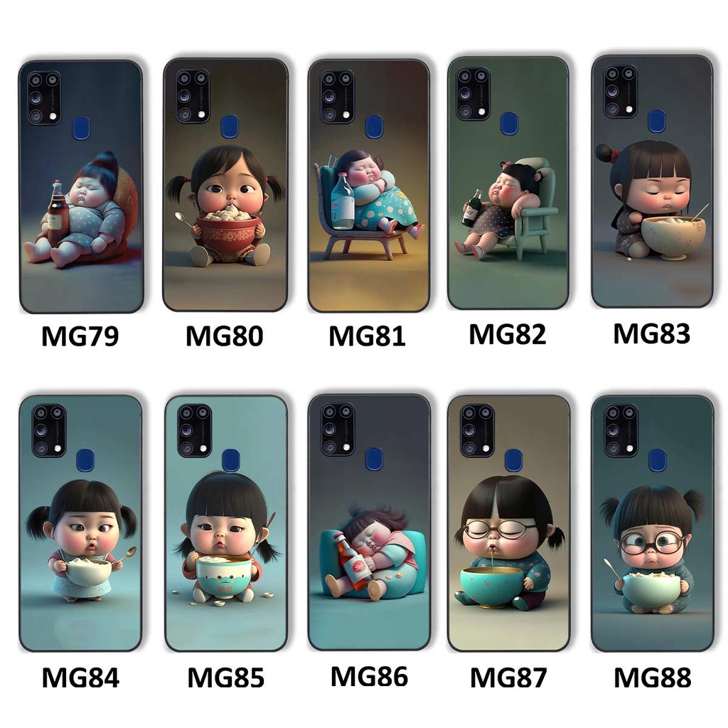 Ốp lưng Samsung M31 hình cô bé béo, mập xinh, cute đáng yêu