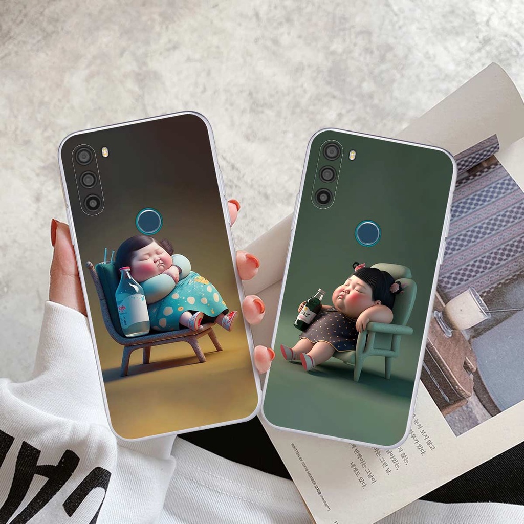 Ốp lưng Vsmart Active 3 hình cô bé béo, mập xinh, cute đáng yêu
