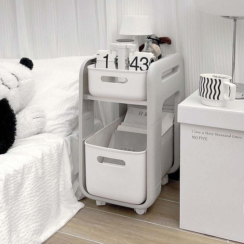 Kệ xe đẩy mini đựng đồ mỹ phẩm đồ ăn đồ dùng cá nhân xinh xẻo đáng yêu