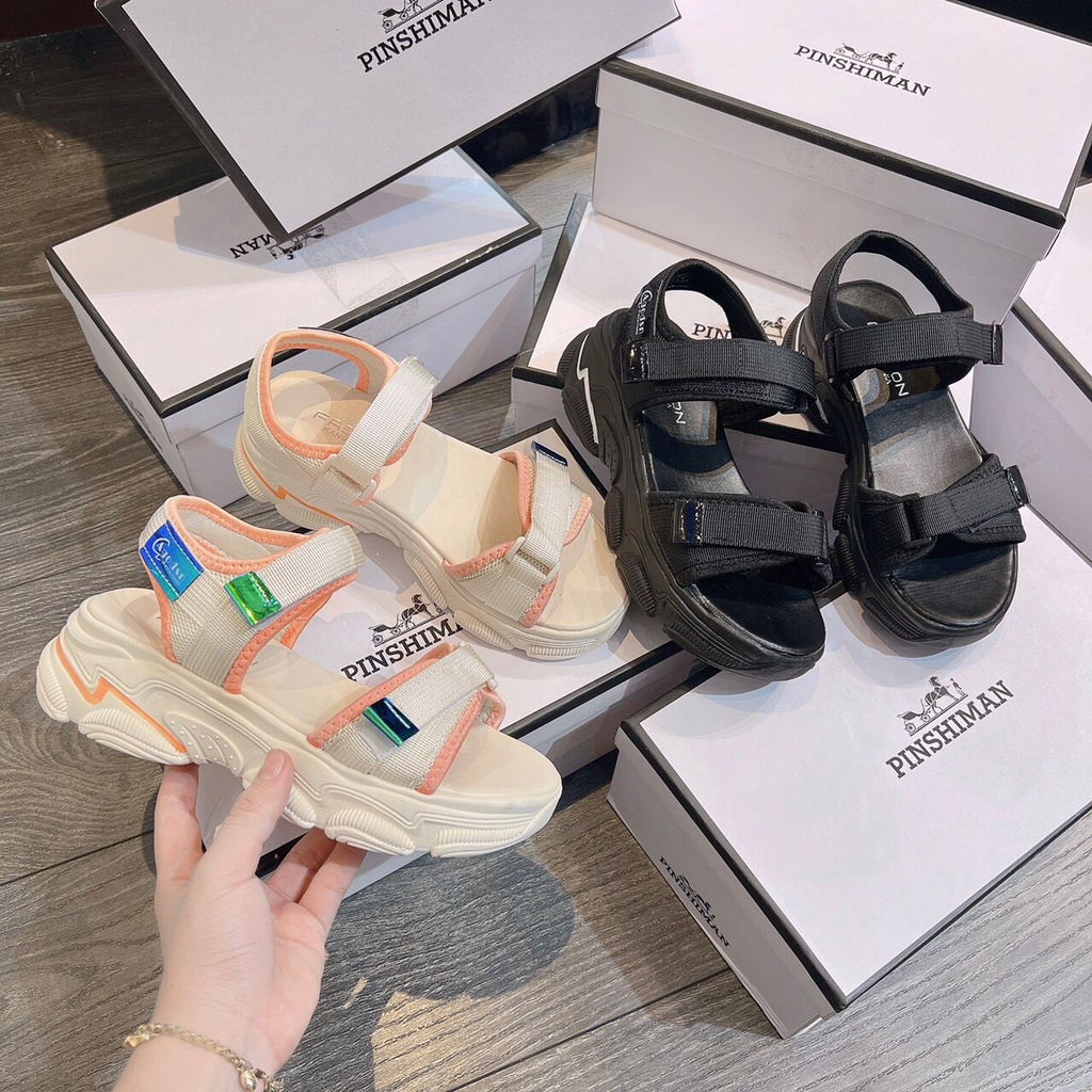 Giày Sandals Nữ Đế cao 4cm Phong Cách Hàn Quốc Hàng Cao Cấp Vnxk Chính Hãng