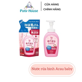 Nước Rửa Bình Sữa ARAU BABY Nhật Cho Bé Chai 500ML Túi 450ML