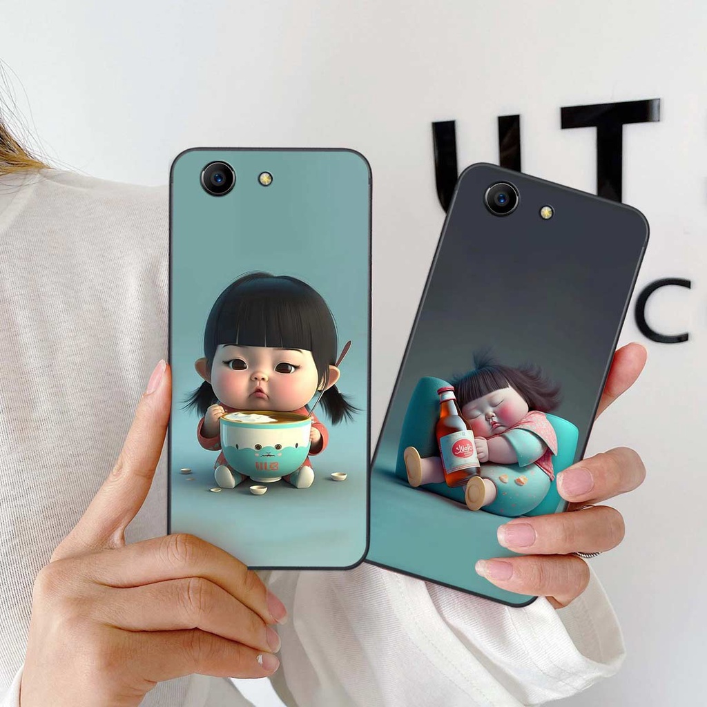 Ốp lưng Oppo F1s / F3 / F3 Lite / F3 Plus hình cô bé béo, mập xinh, cute đáng yêu