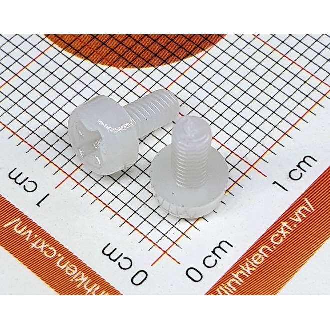 Ốc vít nhựa M3x6mm (10 cái)