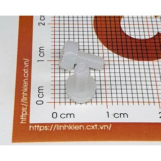 Ốc vít nhựa M3x6mm (10 cái)