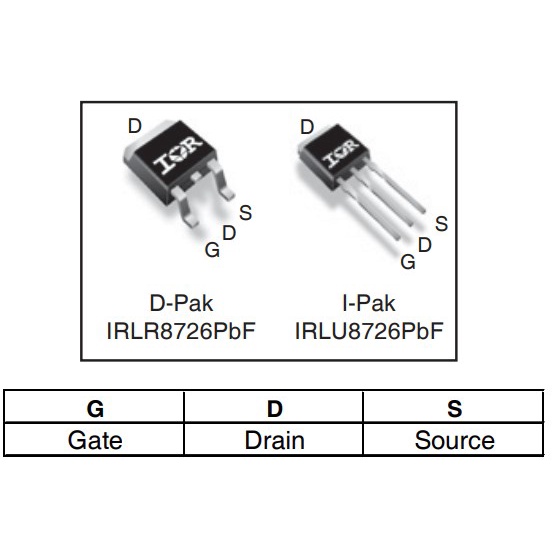 IRLR8726 N-Mosfet 86A 30V TO-252
