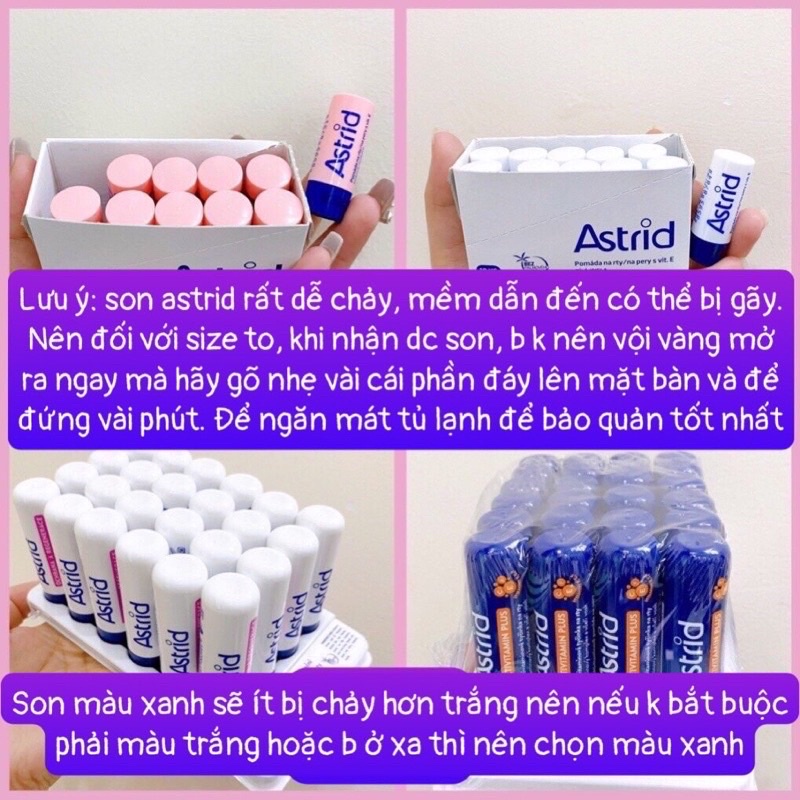 Son Dưỡng Môi Mỡ Hươu ASTRID (Trắng Full Size )