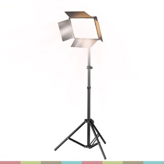 Đèn ayl053 + chân đèn - đèn led barndoor công suất 85w trợ sáng cho quay phim, studio nhỏ, livestream