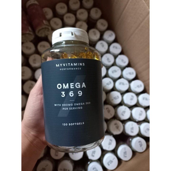Viên Uống Omega 3 6 9 Myvitamins UK Hộp 120 viên