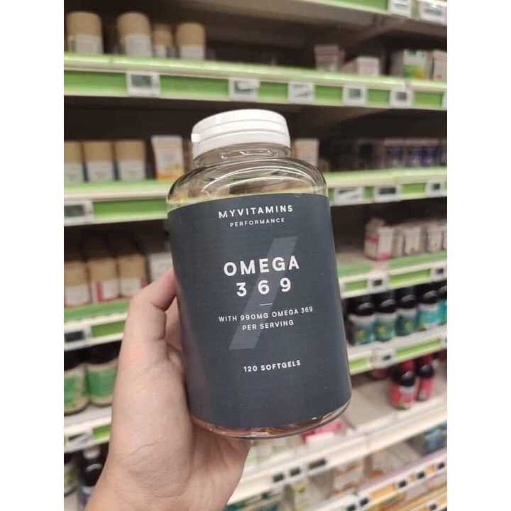 Viên Uống Omega 3 6 9 Myvitamins UK Hộp 120 viên