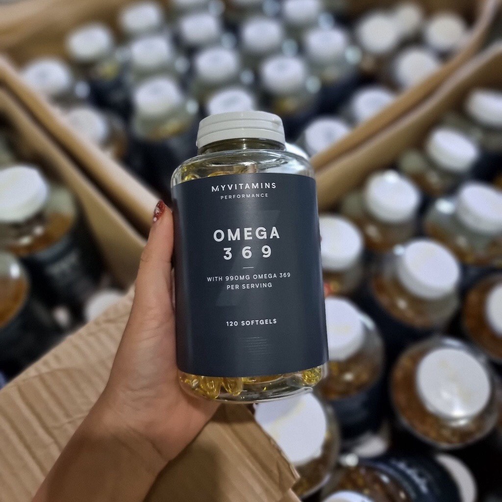 Viên Uống Omega 3 6 9 Myvitamins UK Hộp 120 viên