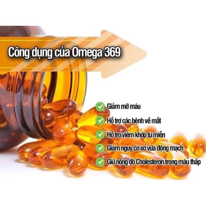 Viên Uống Omega 3 6 9 Myvitamins UK Hộp 120 viên