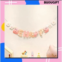 Bộ cờ treo trang trí party Be happy flower