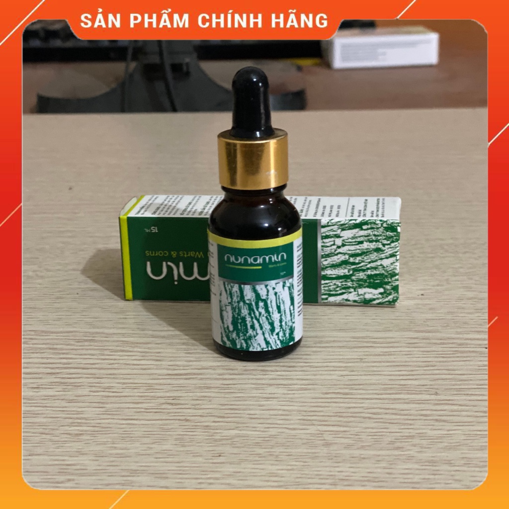 Serum Nunamin 15ml Chuyên dùng cho mụn cóc, mụn cơm, mắt cá chân tay, chai sần