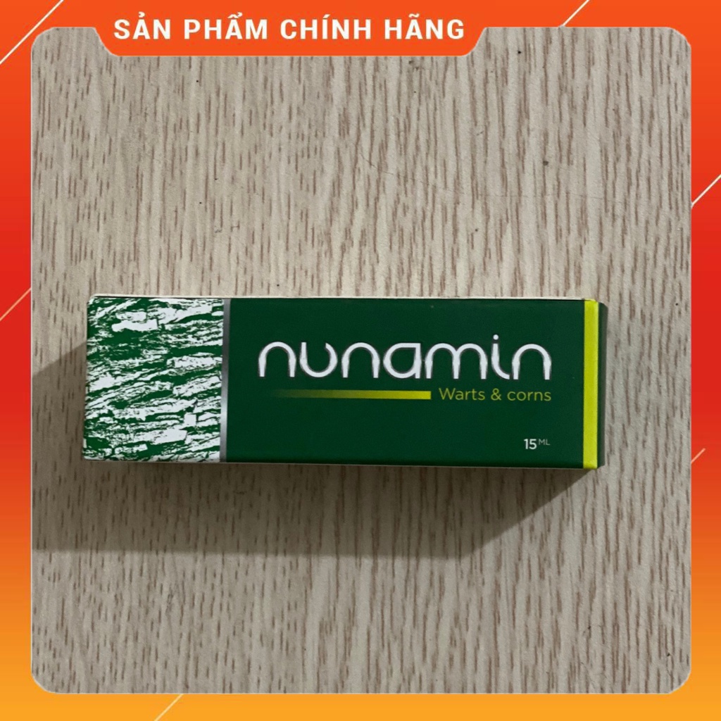 Serum Nunamin 15ml Chuyên dùng cho mụn cóc, mụn cơm, mắt cá chân tay, chai sần