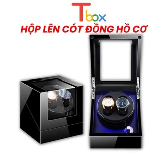 Hộp xoay đồng hồ cơ Tbox 1- 2 xoay có kính trong suốt