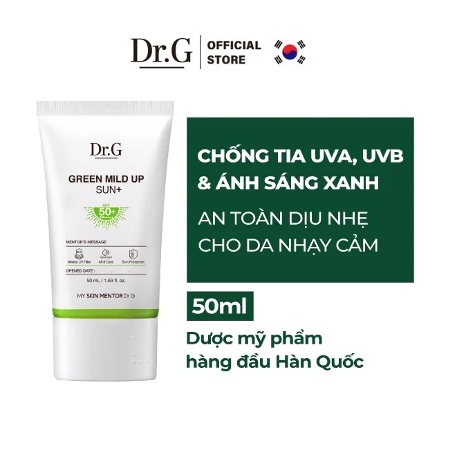 Kem Chống Nắng Dr.G Sun+ SPF50+ PA++++ (50ml)