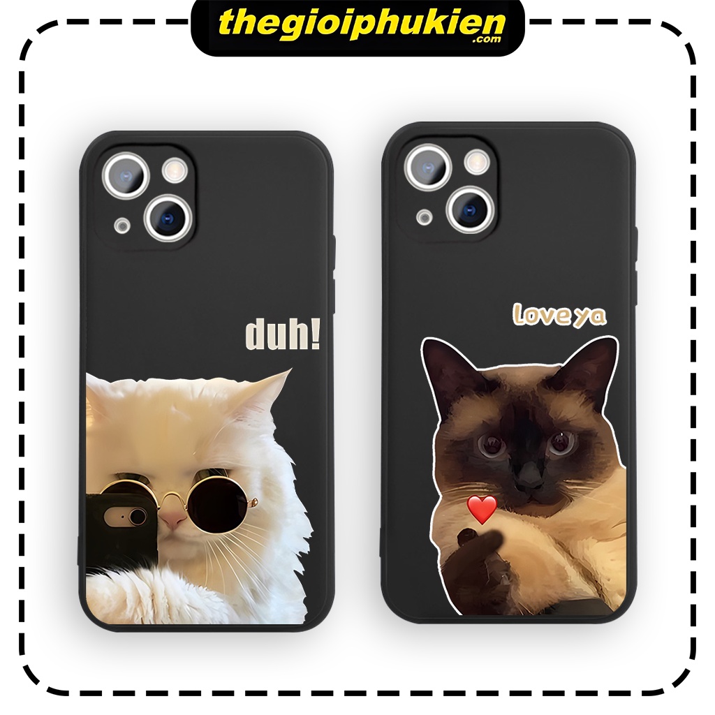 Ốp lưng mềm chống bẩn hình cặp đôi độc lạ Cho iPhone 14 13 12 11 Pro Max SE 2020 X XR XS 8 7 ip 6S 6 Plus- q2099