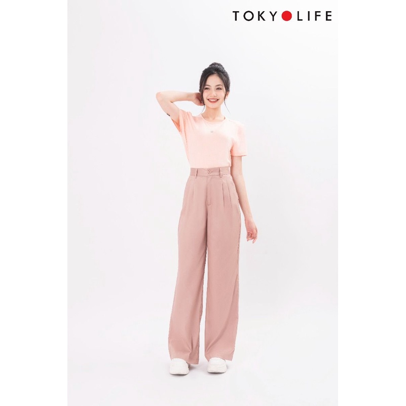 Áo T-Shirt NỮ cổ tròn dáng suông TOKYOLIFE C9TSH510M