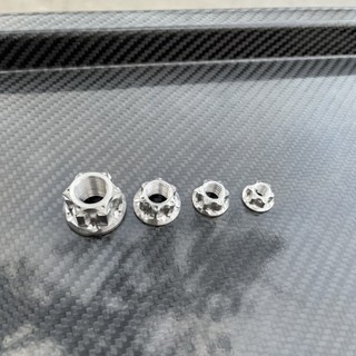 Tán Salaya inox 304 phay CNC đầu bông Siêu sáng, ốc salaya