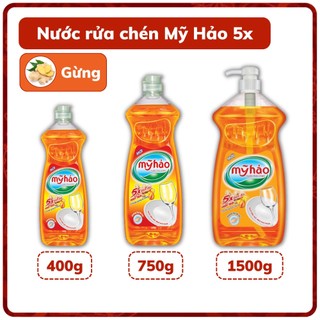 Nước rửa chén mỹ hảo 5x hương gừng