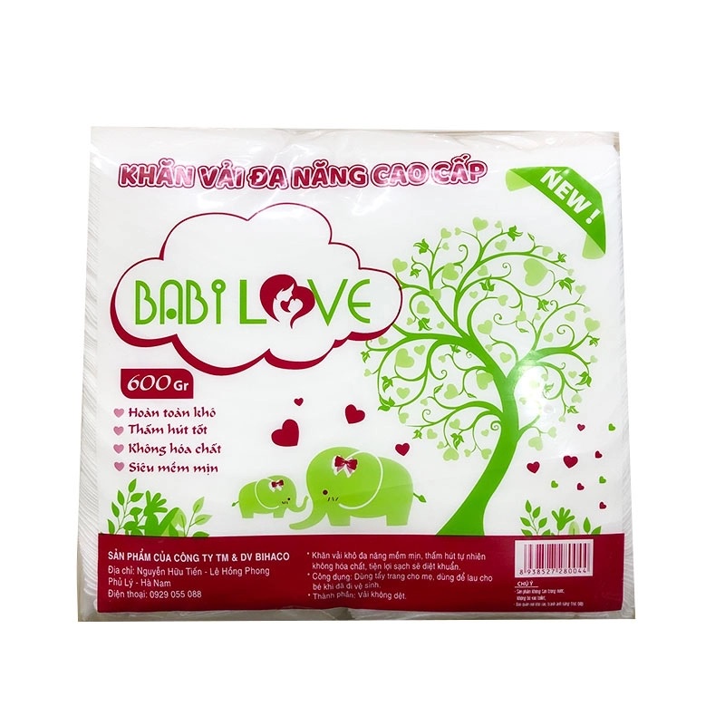 Khăn vải khô đa năng Babilove cao cấp