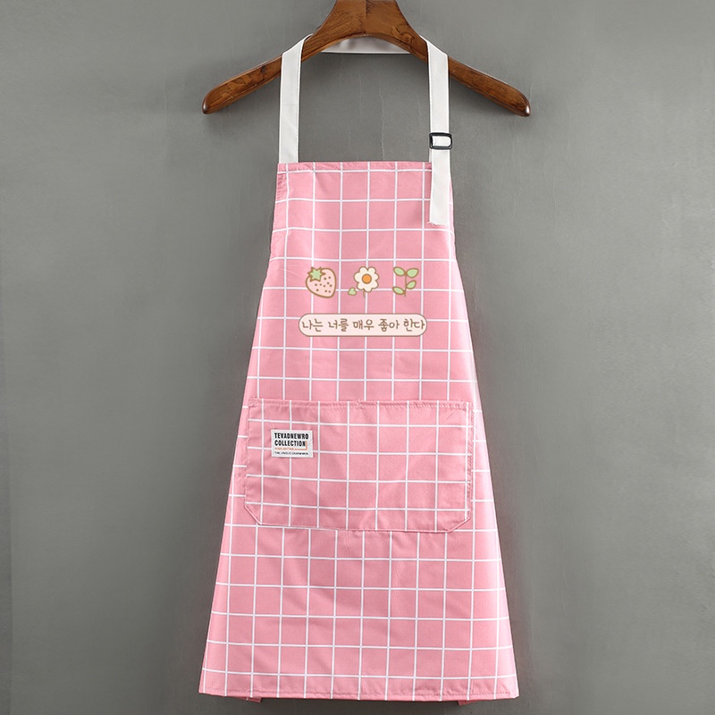 Tạp Dề Chống Thấm Có Hình Kẻ CaRo ,CuTe Dễ Thương Tiện Lợi Giá Rẻ 88367