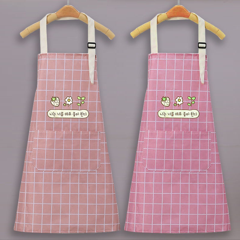 Tạp Dề Chống Thấm Có Hình Kẻ CaRo ,CuTe Dễ Thương Tiện Lợi Giá Rẻ 88367