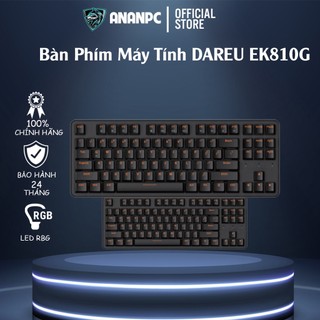 Bàn phím máy tính dareu ek810g - bàn phím cơ an an pc thiết kế full size led rực rỡ