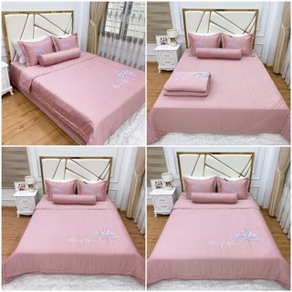 Vỏ gối ôm phi lụa ZingZingMart không thêu theo bộ