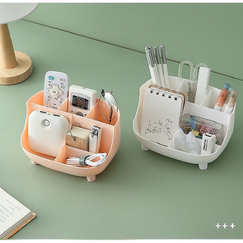 Kệ Đựng Bút, Hộp Đựng Bút Để Bàn Lưu Trữ Văn PHòng Phẩm Kèm Sticker Dễ Thương