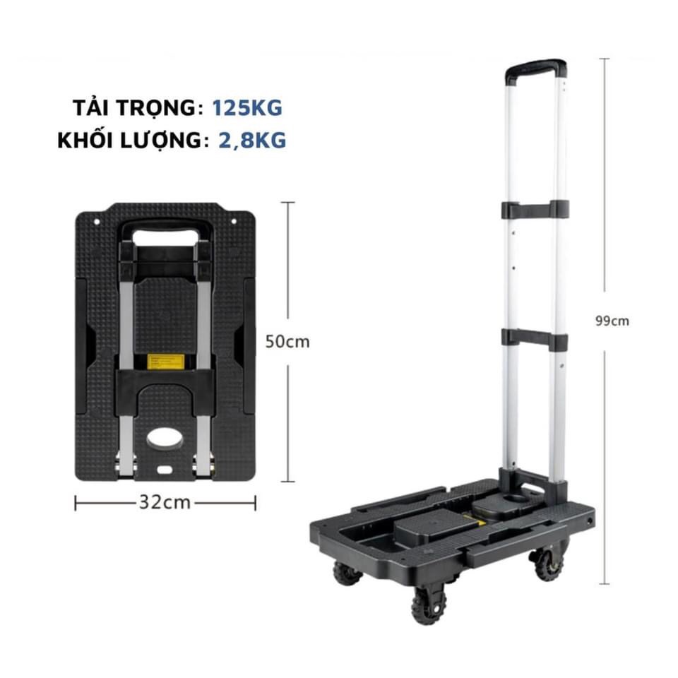 Xe Kéo Hàng 5 Bánh Nhập Khẩu Chất Lượng Cao