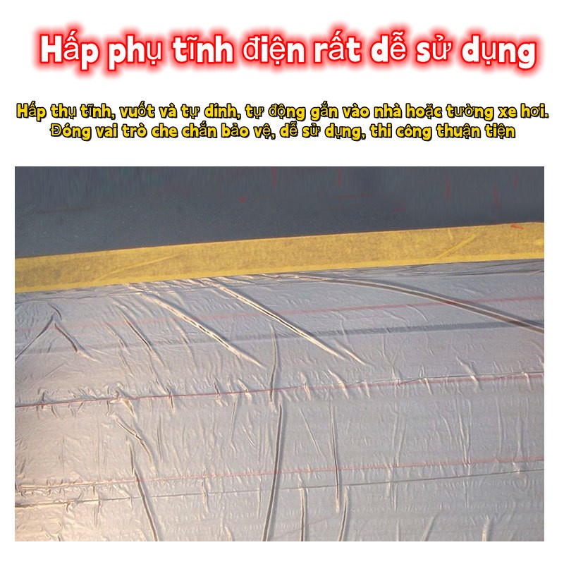 Màng bọc nilon che bụi đa năng, che phủ, che đồ, ngăn bụi, bảo vệ nội thất, che sơn, bọc hàng 20m*4.5m