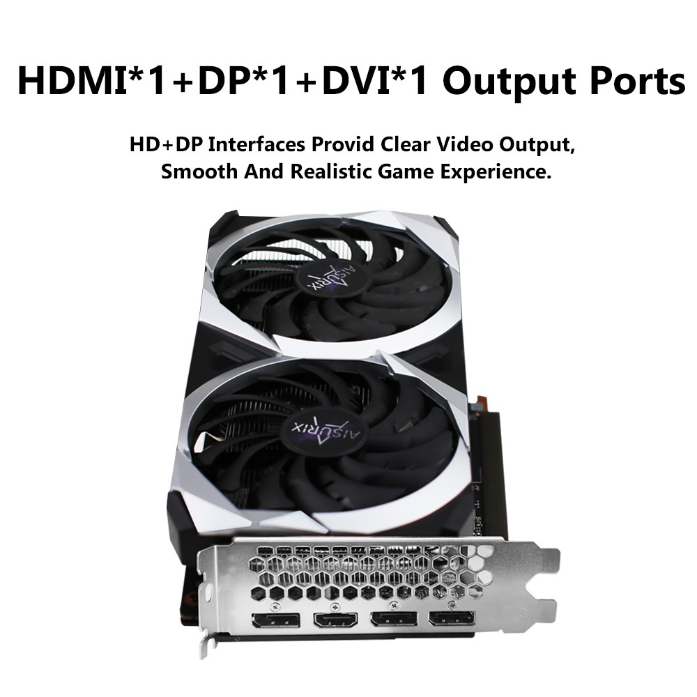 AISURIX Card màn hình VGA  AMD RX 6600 8GB GDDR6 128Bit PC