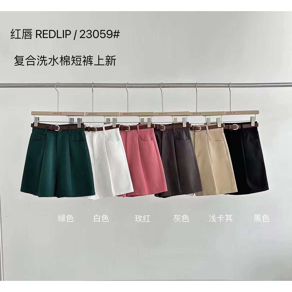 Quần short vải li quần chun sau 6626