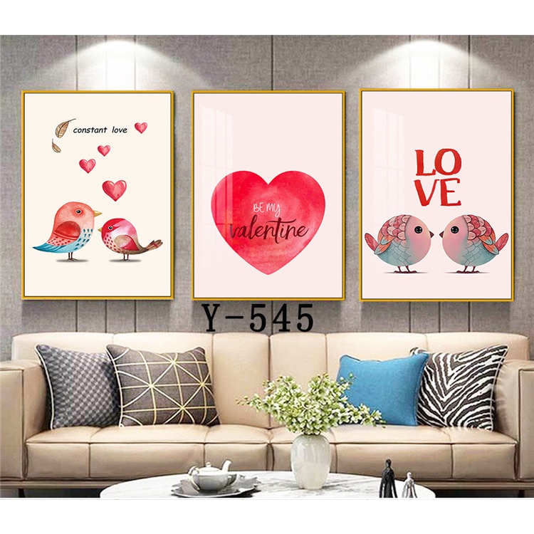 Bộ 3 Tranh Treo Tường Tráng Gương Chủ Đề Hoa Lá, Decor Trang Trí Phòng Khách, Phòng Ngủ, Cửa Hàng, Shop, Tiệm Nail, Spa