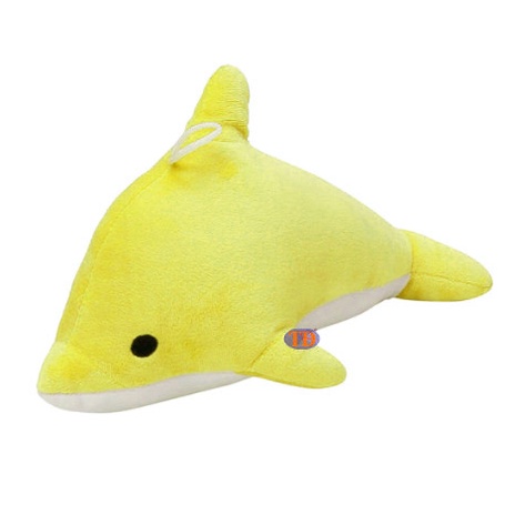 Gấu Bông Cá Heo Đáng Yêu Siêu Mềm (35Cm) Vải Nhung Cao Cấp, An Toàn