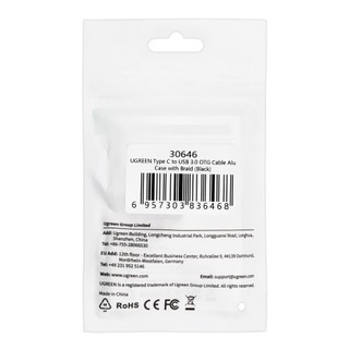 Cáp OTG USB TYPE-C sang USB 30 Ugreen 30646 (Vỏ Nhôm)