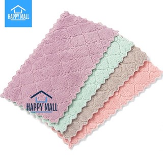 Khăn lau bếp nhỏ đa năng 2 mặt siêu thấm (lau bếp, bát đĩa, bàn ghế...) kháng khuẩn (1chiếc) Happy Mall