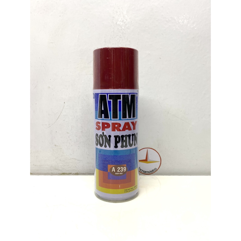 Sơn xịt ATM A239 màu đỏ đô