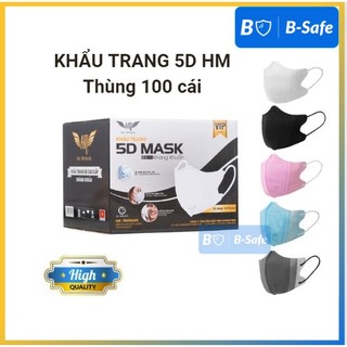 Sỉ thùng 100 cái khẩu trang 5d hm pro mask
