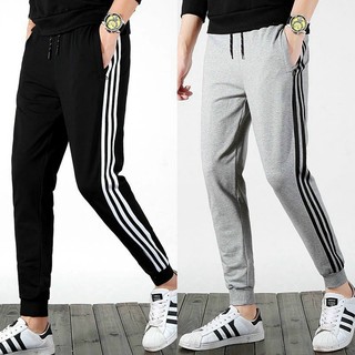 Quần thể thao nam, Quần Jogger Nỉ Thun Trơn Nam Nữ, quần nỉ trơn nam nữ, quần nỉ 3 sọc Kyt_Fashion