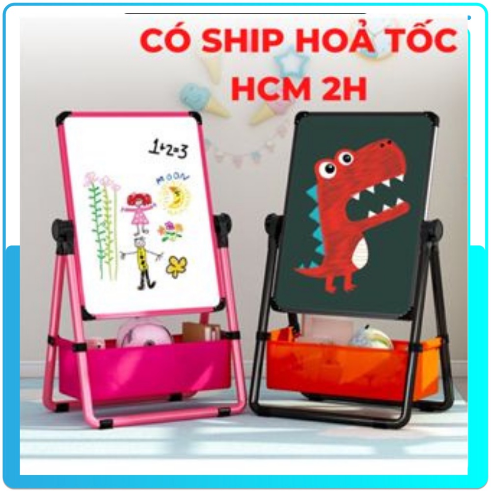 Bảng vẽ trẻ em hai mặt có từ tính, xoá dễ dàng, không bám bụi cho bé từ 2 đến 10 tuổi thương hiệu doremonshop