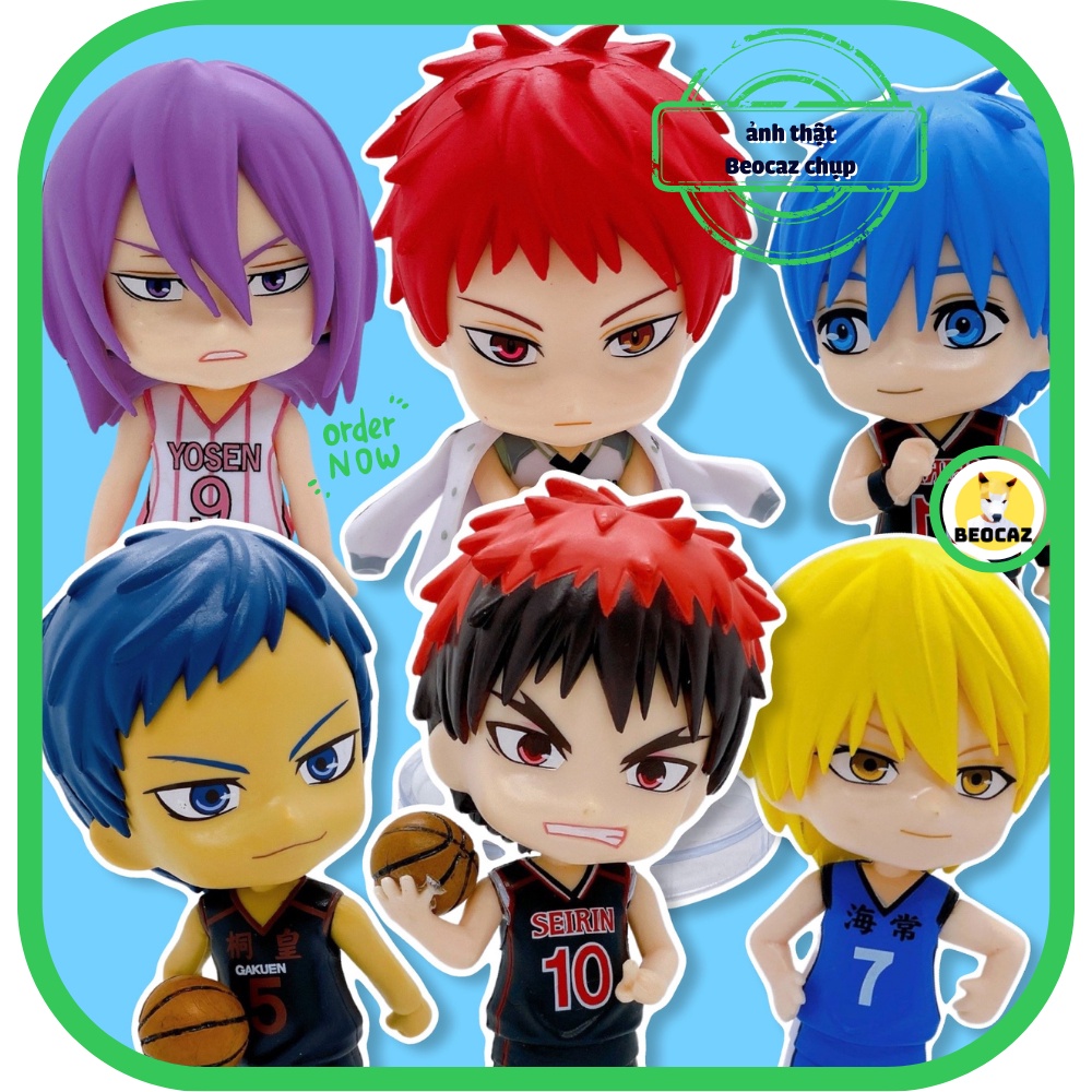 Mô hình Kuroko No Basket Tuyển thủ vô hình Aomine Kuroko Ryota Akashi dễ thương Tiệm đồ chơi Beocaz bền màu