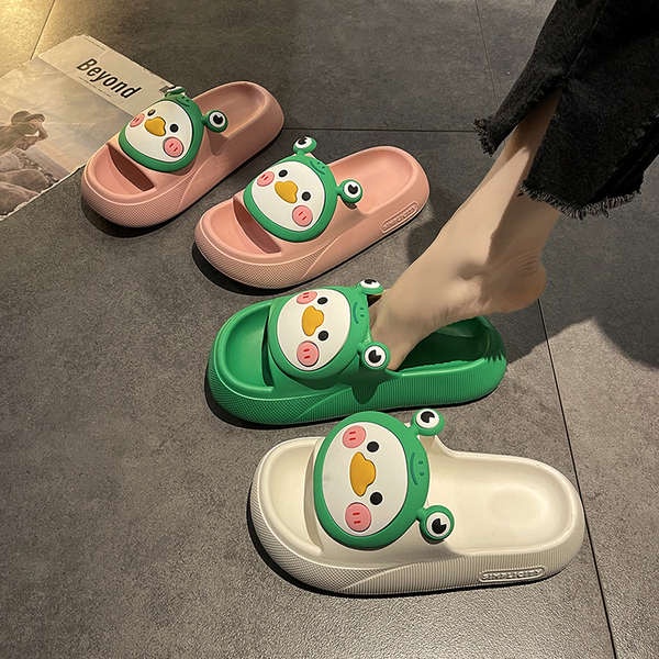Dép cute nữ ech hoạt hình đế dày chống trượt