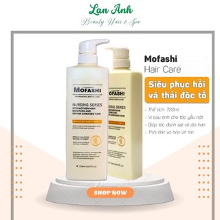Hấp siêu phục hồi tóc mofashi 720ml hỗ trợ uốn nhuộm cho salon